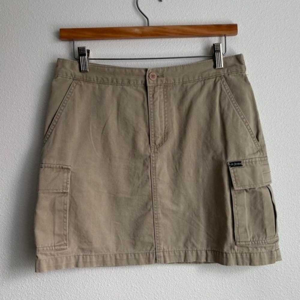 Calvin Klein Jeans Tan Cotton Cargo Mini Skirt Utility Khaki Size 7 - Picture 3 of 8